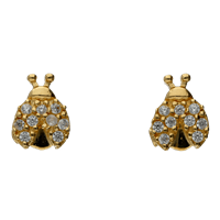 Earrings Child in Yellow Gold Zircone 322/5/102